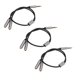 thumbnail image 1 of 3Pcs Headset Splitter Cable 3.5mm Silver Headphone Splitters Mic Cables for Laptop, 1 of 4