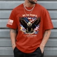 thumbnail image 2 of 250 Anniversary Usa T Shirt Patriotic Independence Day American Flag T-Shirt Memorial Day Tee Tops Casual Crew Neck Short Sleeve Beach (Red,XL), 2 of 6