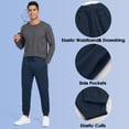 thumbnail image 5 of Fleece Sweatpants for Men Elastic Bottom Active Athletic Workout Jogger Pants with Pocket and Drawstring, 5 of 7