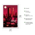 thumbnail image 2 of Rediscover New York - Chrysler Building MetLife Building - Vintage Railroad Travel Poster by Bill Carter c.1960s - Master Art Print (Unframed) 12in x 18in, 2 of 4