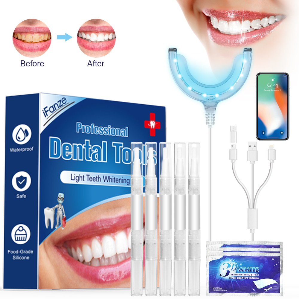 Light Teeth Whitening Kit,iFanze Professional Teeth Whitening Kit
