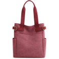 thumbnail image 1 of LinYooLi Retro Canvas Hobo Handbag Satchel for Women Men Teen Multipocket Large Shoulder Bag Purse, 1 of 6