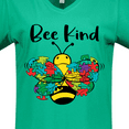 thumbnail image 4 of Inktastic Autism Awareness Bee Kind Women's V-Neck T-Shirt, 4 of 5