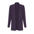 thumbnail image 4 of Rrunsv Womens Open Front Button Down Long Sleeve Pockets Knit Cardigan Sweaters(Dark Purple,2XL), 4 of 5