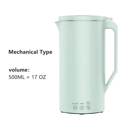

Soybean Milk Machine Mini Heavy Duty Blender Soy Milk Grains Coffee Soup Juice Maker 17oz/500ml Mechanical Type And 12oz/350ml Digital Type Optional