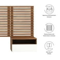thumbnail image 2 of Modway Render Modern Wood Twin Headboard and Nightstands in Walnut, 2 of 8