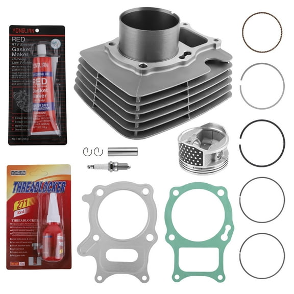 Maxpeedingrods 72mm Big Bore Cylinder Piston Top End Kit Fit for Honda TRX250EX TRX250X TRX250TE Recon 250 2002-2021, Replacement for 12100-HN6-000 12191-HM8-000