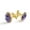 Color 5, variant on PhooArto Men's Classic Stainless Steel, Geometry Love Heart Cufflinks Business Wedding Shirts, Golden