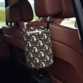 thumbnail image 5 of Kdxio Cute Alpaca Car Trash Can Garbage Car Accessories Trash Can Car Waste Bin for for Driver and Passenger Any Vehicle, 5 of 7