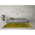 thumbnail image 3 of Ahgly Company Machine Washable Indoor Rectangle Oriental Yellow Industrial Area Rugs, 5' x 7', 3 of 4