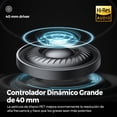 thumbnail image 4 of SoundPEATS Space Audífonos Inalámbricos Bluetooth 5.3 123 Horas de Batería Cancelación Activa de Ruido Híbrida ENC para Llamadas Diadema Plegable Altavoces de 40mm Conexión Multipunto Modo Juego, 4 of 5