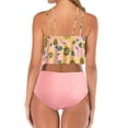 thumbnail image 4 of PEASKJP Bathing Suit for Women Two Piece Plus Size Tummy Control Modest Bathing Suit Pink M, 4 of 5
