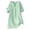 Mint Green, variant on LIUJUNSHOP Boho Linen Shirts for Women 2026 Gauze Short Sleeve V Neck Button Loose Fit Blouses Vacation Dress Casual Tunic Tops