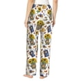 thumbnail image 3 of Picia Picnic Womens Soft Woven Cotton Elastic Waistband Sleep Pajama Pant Lounge Sleep Pant With Pockets And Drawstring-XX-Large, 3 of 9