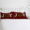 thumbnail image 5 of Christmas JOY King Size Comforter Set, Winter Holly Poinsettia Red Black Plaid Soft Bedding for All Seasons, 4 Pcs Bed Set with 1Comforter (90"x106") ,1 Sheet(94"x116"), 2 Pillowcases (19"x35"), 5 of 7