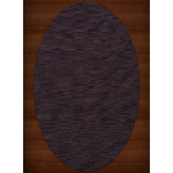 Dalyn Dover Area Rug DV12 Dv12 Grape Ice Waves Swirls 8' x 10' Oval