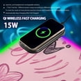 thumbnail image 2 of RGB Gaming Mouse Pad 15W Wireless Charging Large Waterproof Desk Mat 13 Light Modes Mousepad 35.4x15.7 Doodle Love Hearts Crowns, 2 of 6