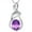Purple, variant on SUTENG Purple Topaz and Amethyst Pendant Necklace Sterling Silver Natural Gemstone for Mom Girlfriend Gifts, Yellow
