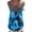 Blue, variant on Womens Tops Under $5 Women's Personalized Printing Tie Back Satin Cami Bandana Tops Sling Strap Vest