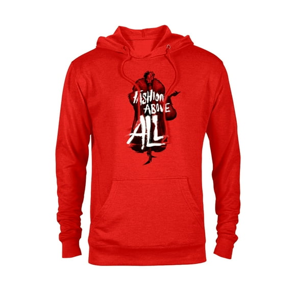 Disney Villains Cruella de Vil Fashion Above All - Pullover Hoodie for Adults - Customized-Red