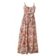 thumbnail image 1 of Vestido suelto sin espalda de talla grande, vestido de fiesta con tirantes. Vestido floral de algodón con viento de playa, 1 of 5