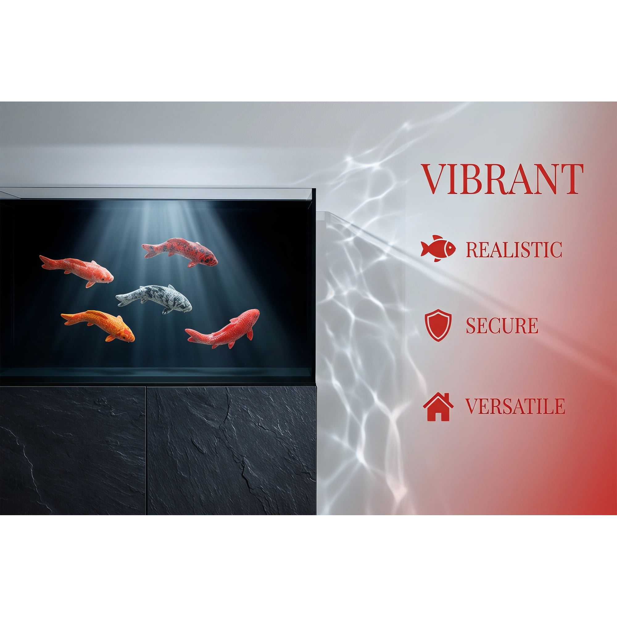 WRISTBIQUE 5Pcs Compact Resin Fake Fish Aquarium Decor Decorative Fish Figure for Tank