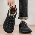 thumbnail image 2 of Men's Wide Toe Box Running Shoes Lace up Low Top Fashion Sneakers Retro Color Block Athletic Walking Shoes Black Size 10.5, 2 of 8