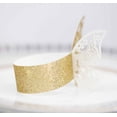thumbnail image 2 of 50Pcs Laser Hollow Paper Butterfly Paper Ring Glitter Gold Paper Button Towel Button Napkin Button, 2 of 9