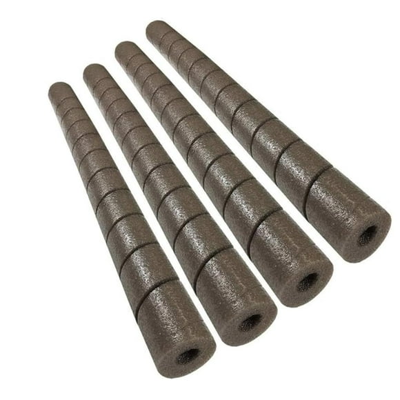 SnakeWrap Lot de 4 Amortisseurs Multi-Usages 22 Pouces - 11 Couleurs - Envelopper n'Importe Quelle Forme - Pas d'Adhésif Ou de Colle Requis (Marron)
