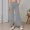 Grey, variant on Women's Effortless Wide Leg Casual Pants with Front Slits Minimalist Everyday Trousers for Work and Leisure Comfortable Flowy Women's Comfortable Lightweight Regular Pants Girl Pull On Sweatpants