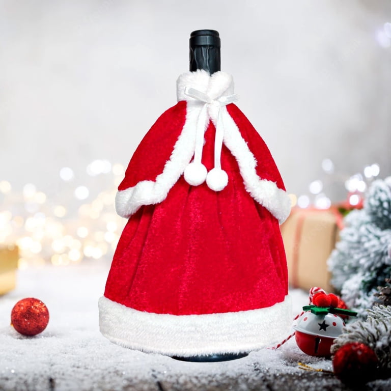 red dress wine bottle Amazon.com