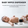 thumbnail image 2 of IFANLANDOR Portable White Baby Wipes Dispenser Holder for Home with Durable Rope Perfect for Cribs Strollers Size 1 Count, 2 of 8