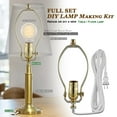 thumbnail image 4 of EFEMF-Lamp Making Kit,Make a Lamp or Repair Kit,3-Way Lamp Socket with Matching Cord Lamp Harp Set,Lamp Wiring Kit for Table Floor Lamp,Essential Hardware for DIY Lamp Design or Repair (Gold, 1), 4 of 4