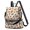Thanksgiving Pumpkin Slice Leaf Pattern, variant on Thanksgiving Pumpkin Leaf Stripe Pattern Fashion Backpack, Convertible Shoulder Bag with Side Bottle Pockets & Convertible Strap, Water Repellent Polyester Gifts for Women Casual Use