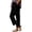 Black, variant on Women Pants Corduroy Wide Leg Ankle Length Elastic Waist Two Side Pockets Solid Colors for Fall Winter School Runs and Errands