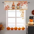 thumbnail image 6 of Valances for Windows Country Gnome Fall Maple Leaves Rod Pocket Short Curtain for bathroom living room bedroom Pastoral Pumpkin Sunflower 1 Panel 42x12in, 6 of 9