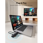 Lemorele Wireless HDMI Transmitter and Receiver, Plug & Play Portable Wireless HDMI, 1080P 164Ft Wireless HDMI Extender for Laptop/Pc/Tv Box/Camera/Projector