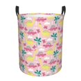 thumbnail image 6 of Lsque Dinosaur pattern Laundry Hamper Basket, Tall Woven Rope Hamper Basket for Clothes, Lightweight Storage Basket, Collapsible Waterproof-Small, 6 of 8