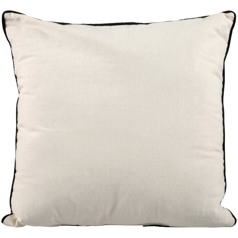 Mainstays Decorative Throw Pillow, Geo Face, Multi, 18 Square, 1 per Pack