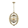 thumbnail image 5 of Pearl 3-Light Pendant in Warm Brass, 5 of 6
