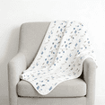 thumbnail image 7 of CREVENT Soft Cozy White Cactus Cotton Muslin Baby Receiving Blanket, 7 of 7