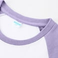 thumbnail image 5 of Linfrsh T-Shirts for Boys Girls 2025 Summer Trendy Patchwork Shirts Toddler Crew Neck Short Sleeve Tshirts Kids Soft Cotton Loose Fit Casual Tee Tops(Light Purple,10-12 T), 5 of 7