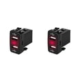 thumbnail image 1 of Scienceny de coche con reemplazo de adaptador de carga de coche LED dual USB para Corolla/Prado/Reiz, rojo, FTUX Type2 NO2 Scienceny CBP171705, 1 of 6