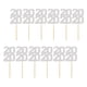 thumbnail image 1 of 12 piezas Topper de Torta de año con Letras 2020 Adorno de Cumpleaños de Niños Decoración de Bricolaje Hecha Plata, 1 of 8