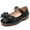 black, variant on kkdom Kids Girls Dress Shoes Mary Jane Ballet Flats Shoes Princess Shoes Black 2 Little kid