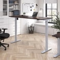 thumbnail image 1 of Scranton & Co Engineered Wood 72W Adjustable Standing Desk in Black Walnut, 1 of 7