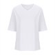 thumbnail image 5 of Tops Cortos para Mujeres Cuello en V Suelto Casual de Manga Corta, Camisa de Moda de Cuatro Estaciones para el Uso Diario, 5 of 6