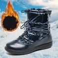 thumbnail image 5 of New Fshion Plus Size Snow Boots for Women Winter Warm 2024 New Snow Boots Warm Mid-Tube Down Boots Short Boots, 5 of 9