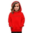 thumbnail image 5 of EANJE Girls Sweatshirt Kids 10-12 Years Graphic Pink Hoodie Love Like Jesus Hoodie Long Sleeve Jesus Loves You Casual Drawstring Pullover Cute Kids Clothes Red 7-8Y, 5 of 6
