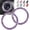 I-purple, variant on Car Bling Ring Crystal Car Stickers Rings Womens Car Decals,2Pcs Push Start Button Bling Ignition Ring Sticker,Bling Car Interior Accessory for Women,Silver